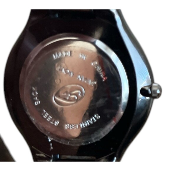 Fondini Collection Men's Watch Black Hematite Japanese Movement New Battery - Picture 5 of 6